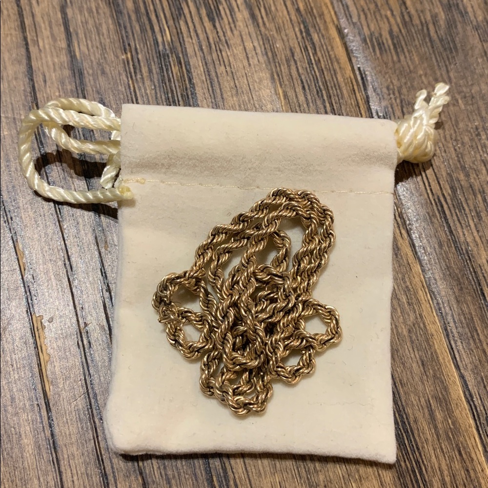 10K Roped Gold Necklace
